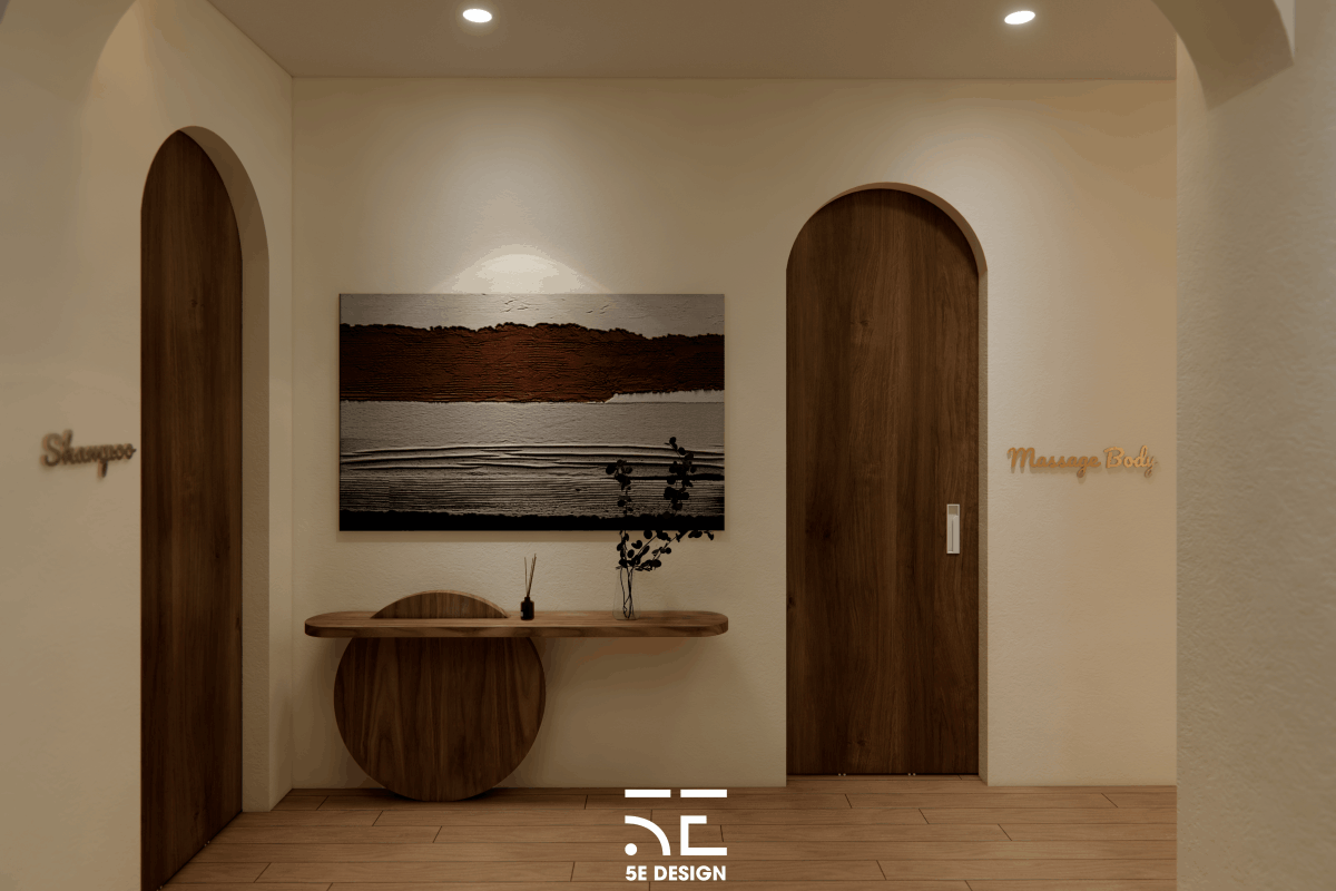 Phòng massage cạnh phòng gội đầu