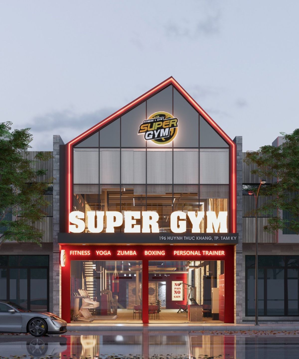 Thiết kế phòng gym không chỉ đẹp mà còn tối ưu vận hành