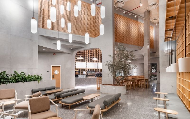 Thiết kế quán cafe Japandi 