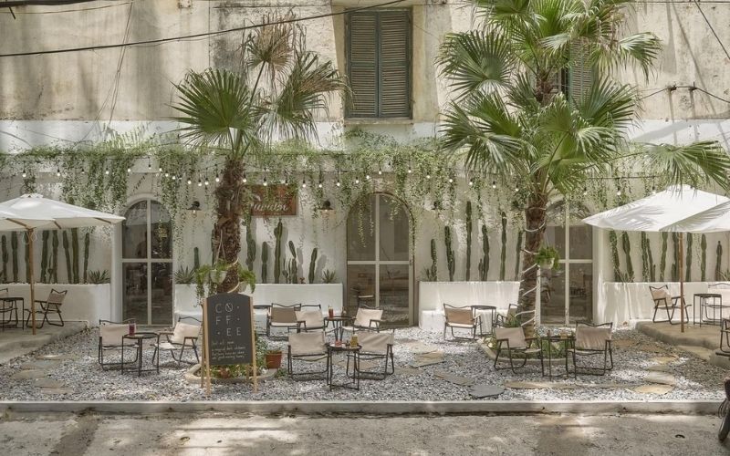 Thiết kế quán cafe phong cách Địa Trung Hải 