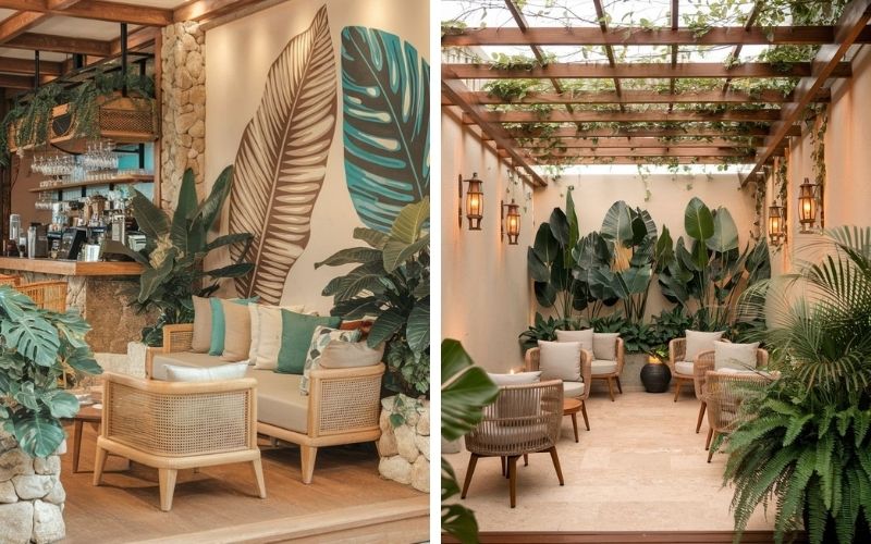 Thiết kế quán cà phê Tropical Zen 
