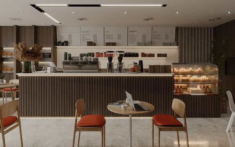 Bố trí menu, gợi ý combo cà phê + bánh ngay tại quầy