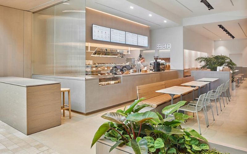 Luồng di chuyển buộc khách đi ngang khu bánh