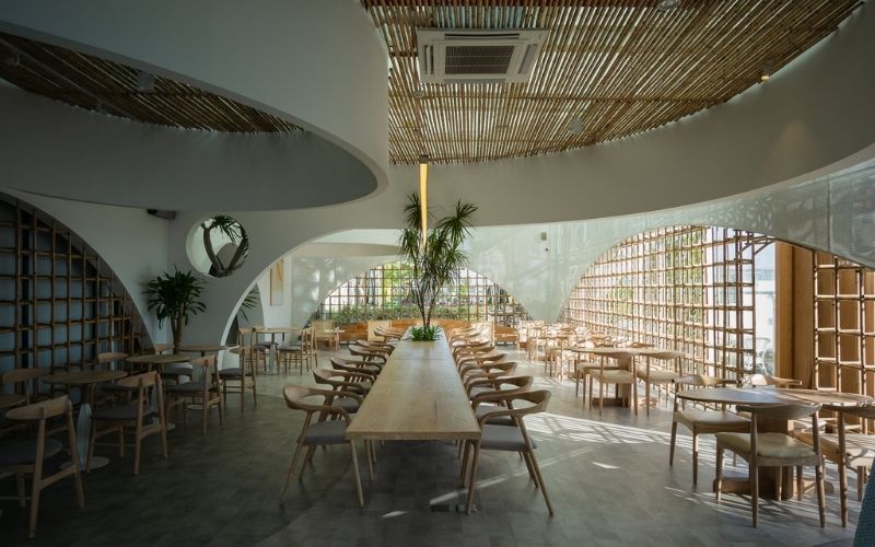 Cách tổ chức không gian trong quán cafe