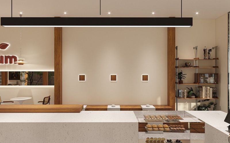 thiết kế quầy bar quán cà phê