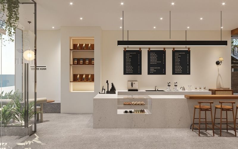 Nguyên tắc bố trí quầy bar trong quán cà phê