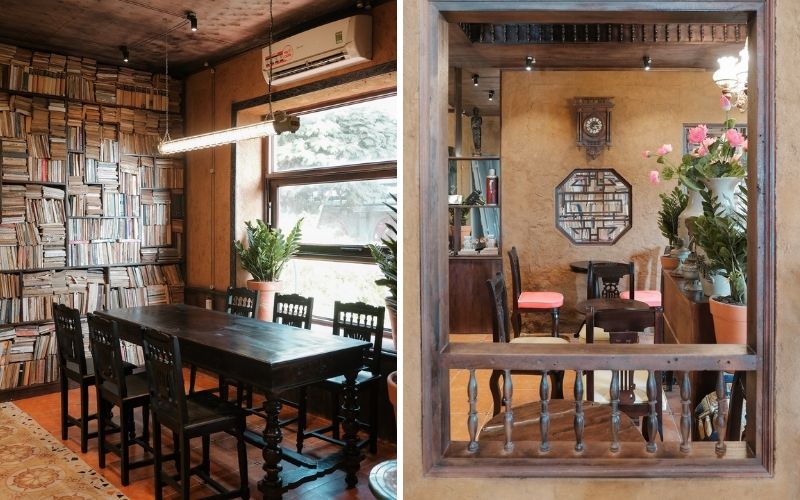 thiết kế quán cà phê phong cách Đông Dương cổ điển