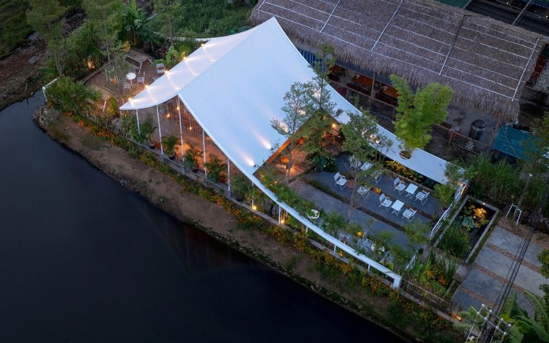 Thiết kế quán cà phê sân vườn tại Nghệ An