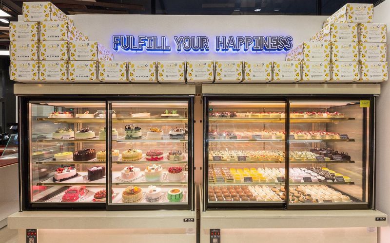 Khu trưng bày bánh 