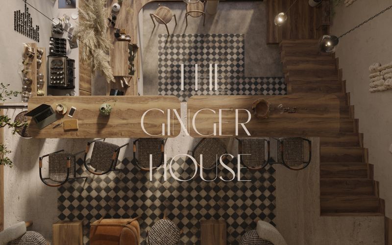 Thiết kế quán cafe đẹp phong cách tối giản