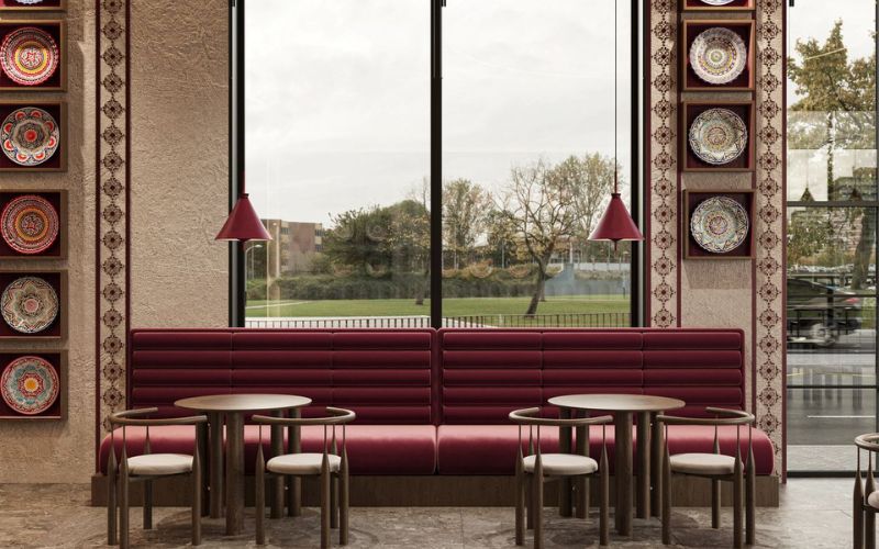 Thiết kế quán không có điểm nhấn 