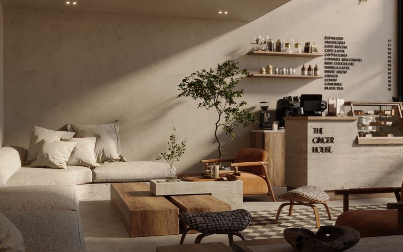 Chất liệu mềm như vải nỉ, vải bố, da lộn được đưa vào ghế ngồi, sofa, đôn thấp