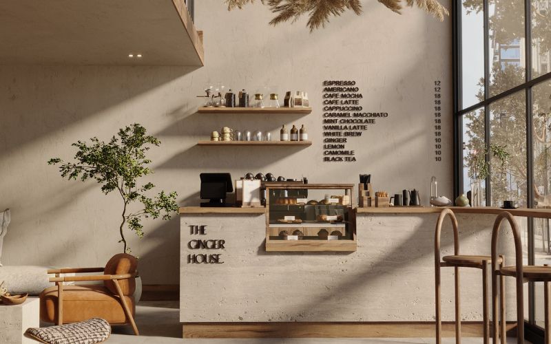 Mức đầu tư ước tính để thiết kế quán cafe The Ginger House