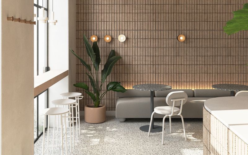 thiết kế quán cafe hiện đại