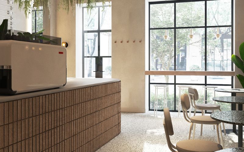 Thiết kế ánh sáng trong quán cà phê hiện đại