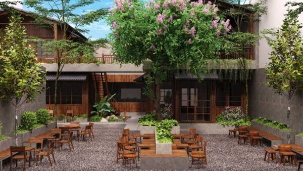 Những hạng mục kỹ thuật cần tính trước khi thiết kế quán cà phê ngoài trời