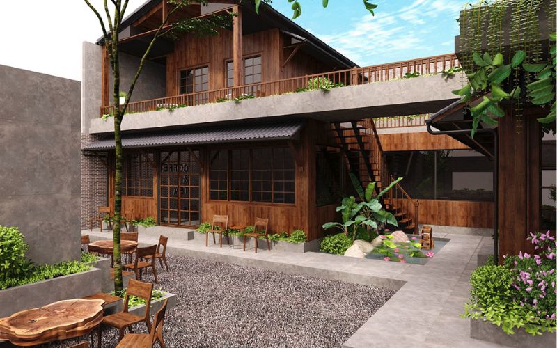 Tổ chức không gian mở, nhưng phải kiểm soát nắng - mưa - gió