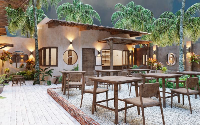 Tinh thần cốt lõi của thiết kế quán cà phê kiểu Nhật ngoài trời