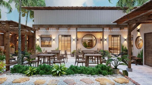 Thiết kế quán cà phê ngoài trời