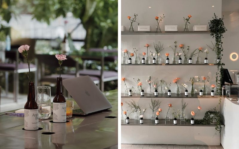 thiết kế ánh sáng quán cà phê