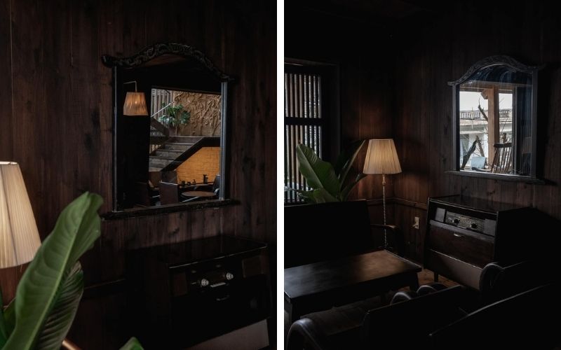 Màu sắc trầm ấm tạo chiều sâu cho không gian