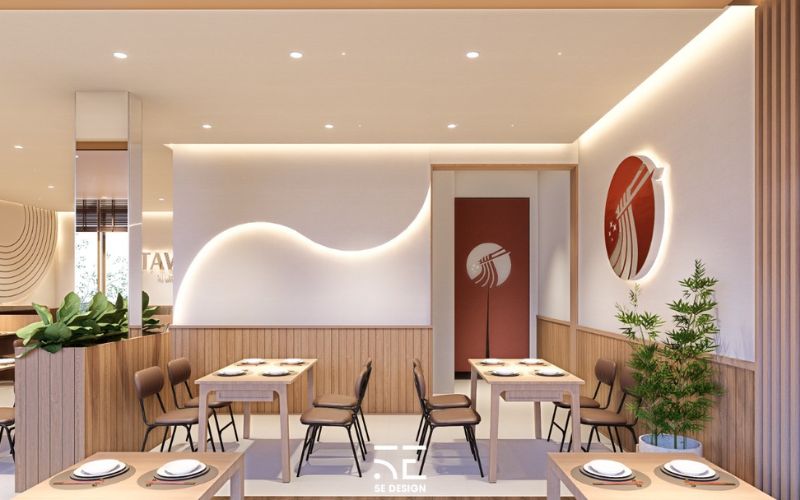 Định mức đầu tư ước tính cho thiết kế nhà hàng Itawon