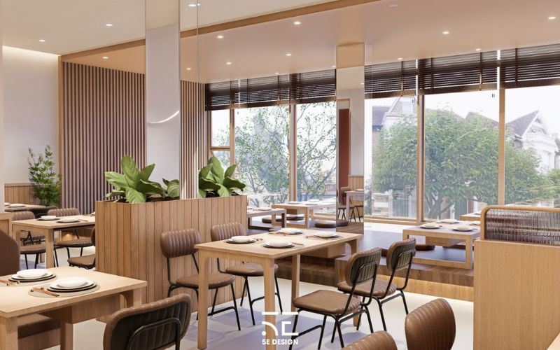 Tầng 2 là không gian ngồi chính