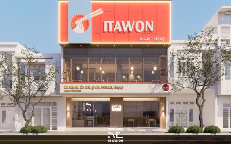 Case study thiết kế nhà hàng ITAWON tại Quảng Ngãi