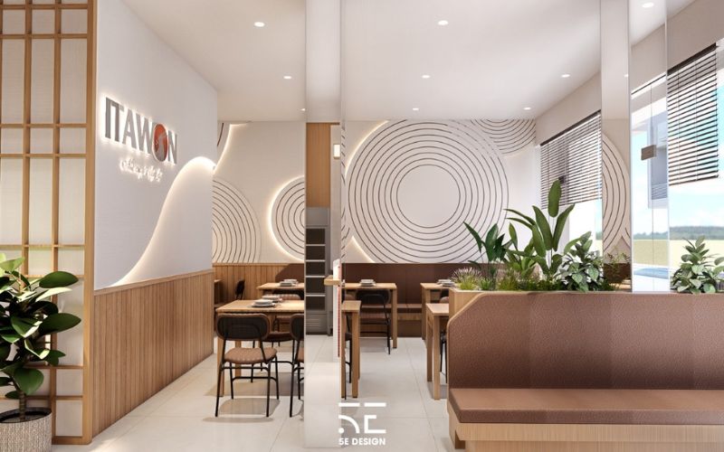 thiết kế tầng 1 nhà hàng itawon