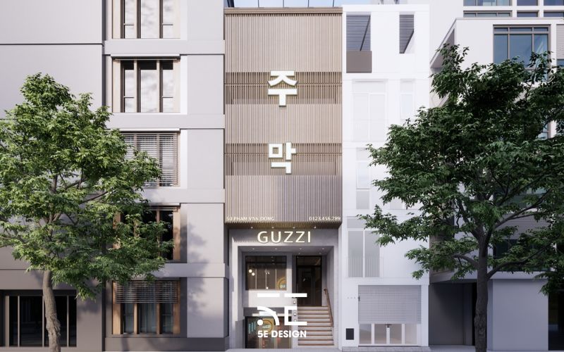 Tổng quan dự án nhà hàng Hàn Quốc GUZZI