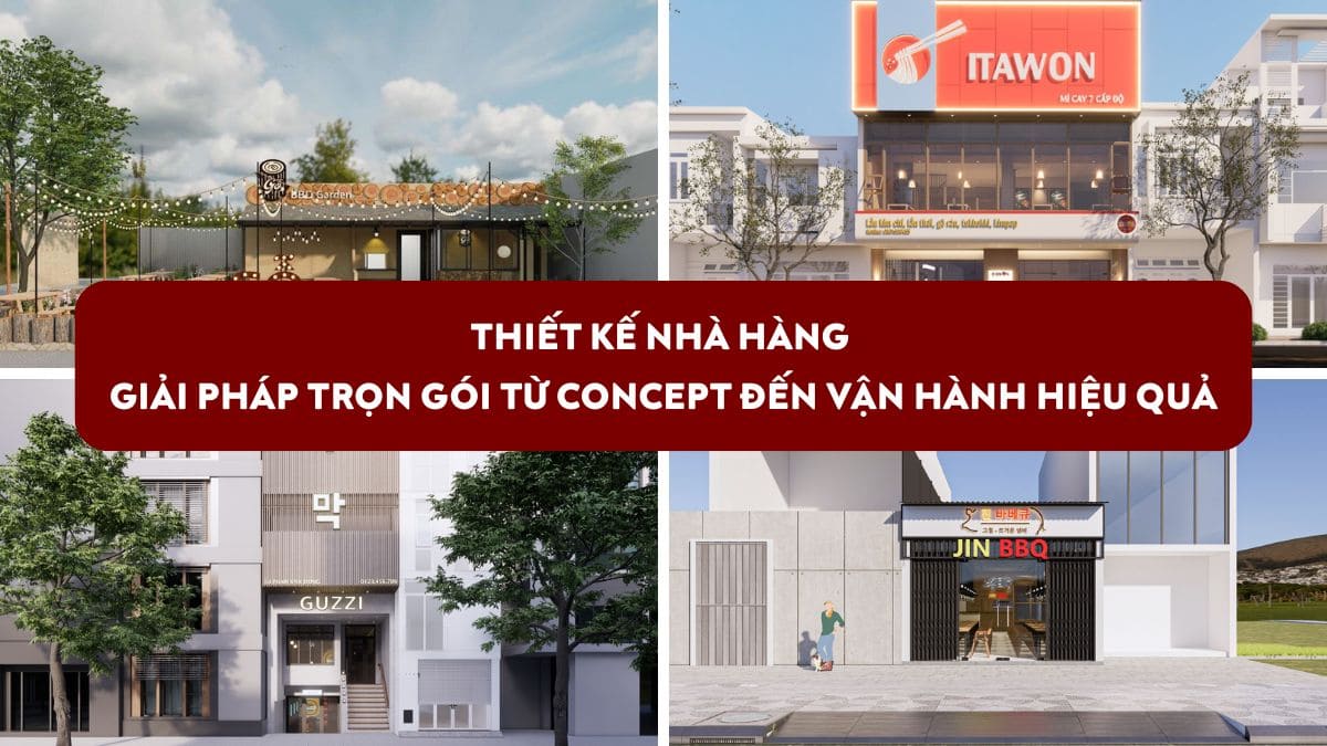thiết kế nhà hàng trọn gói