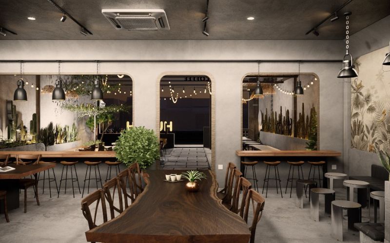 thiết kế quán cafe