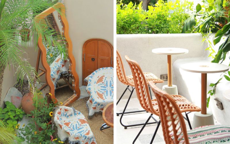 Không gian thường được bố trí trải rộng