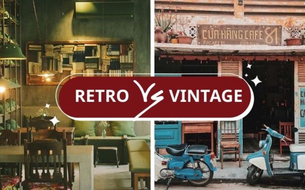 thiết kế quán cafe phong cách retro