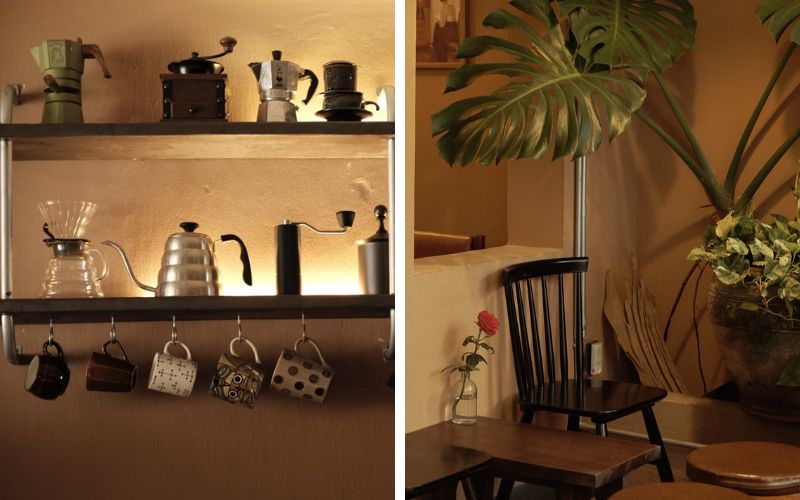 phong cách retro trong thiết kế quán cà phê