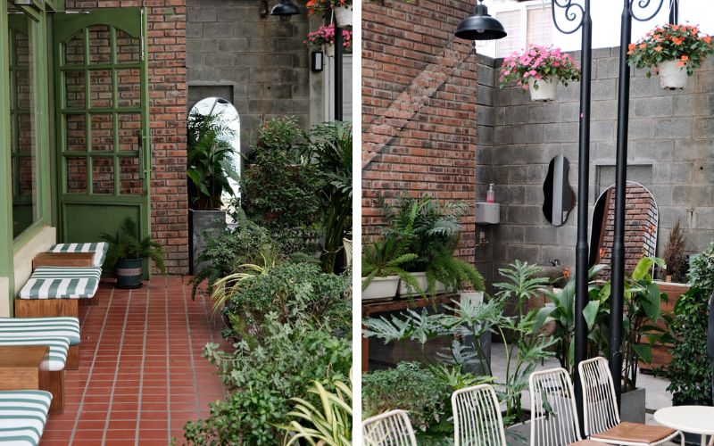 thiết kế quán cà phê 2 tầng