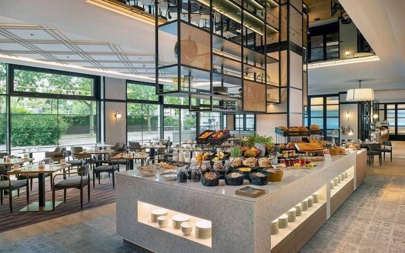 Kích thước tiêu chuẩn trong thiết kế quầy buffet