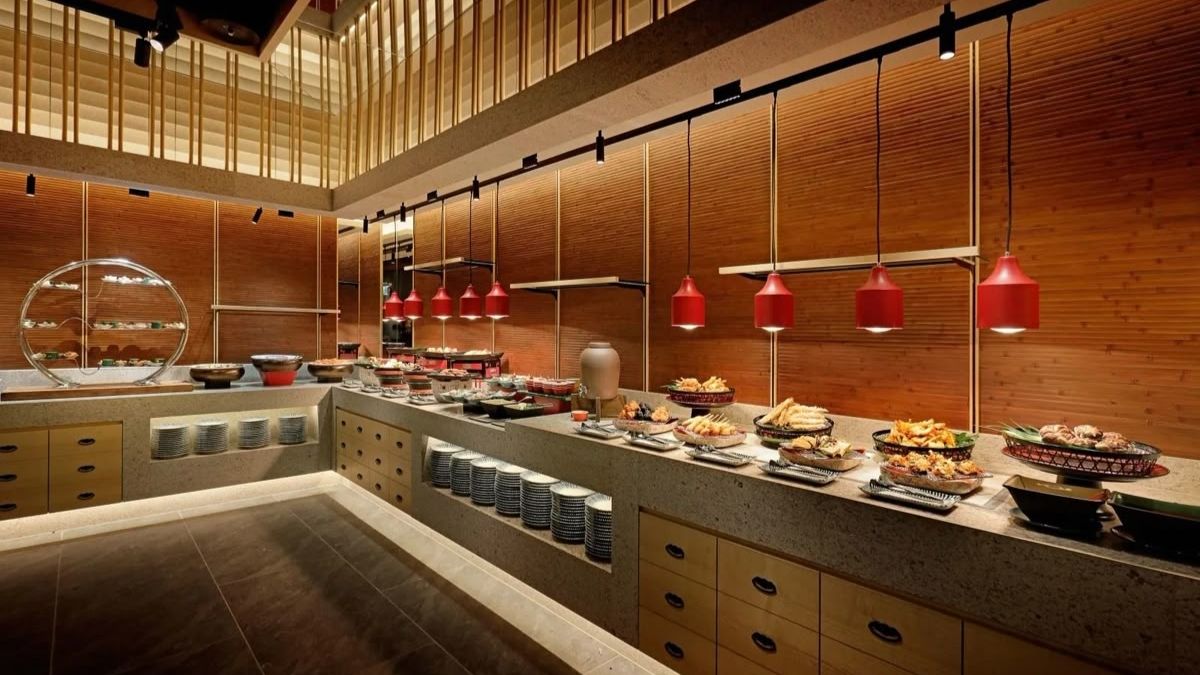 thiết kế quầy buffet
