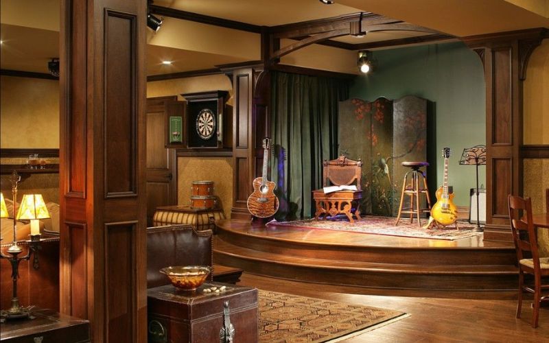 ánh sáng trong quán cafe acoustic