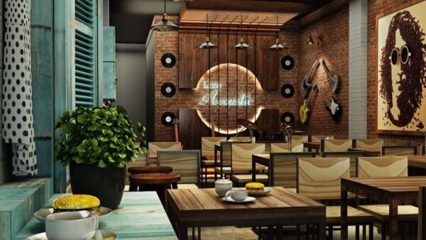 Thiết kế thi công trọn gói quán cà phê acoustic từ A–Z từ đơn vị chuyên F&B