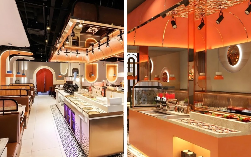 Khu vực buffet trung tâm