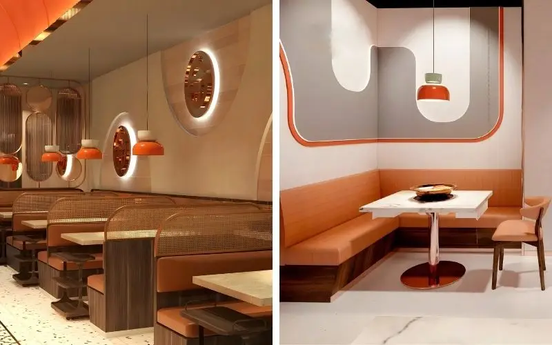 Khu vực bàn ăn đa dạng