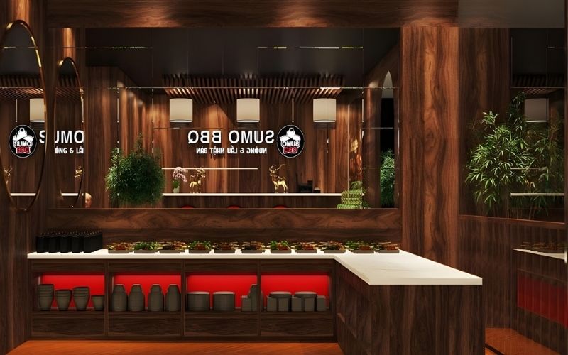 Ngôn ngữ thiết kế đặc trưng của Sumo BBQ