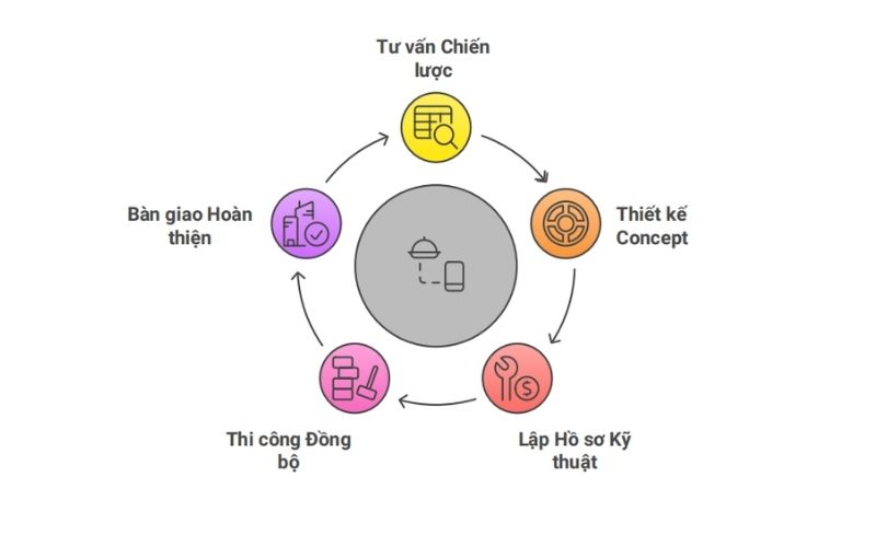 Thiết kế thi công nhà hàng trọn gói từ A-Z