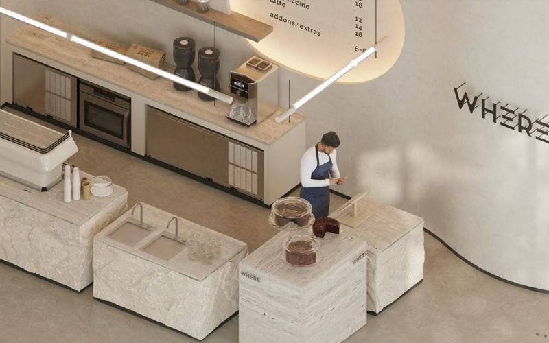 Chiều sâu mặt quầy