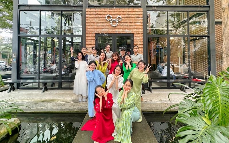 Mẫu quán cafe khung thép tiền chế