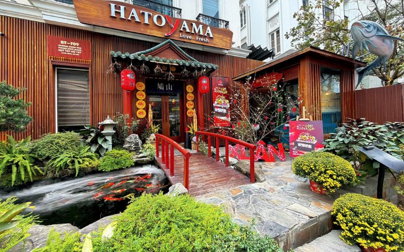 Mẫu thiết kế nhà hàng sân vườn phong cách Nhật