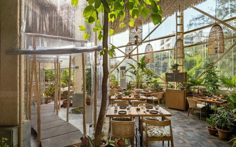 Mẫu Thiết kế nhà hàng sân vườn đẹp kiểu Bohemian