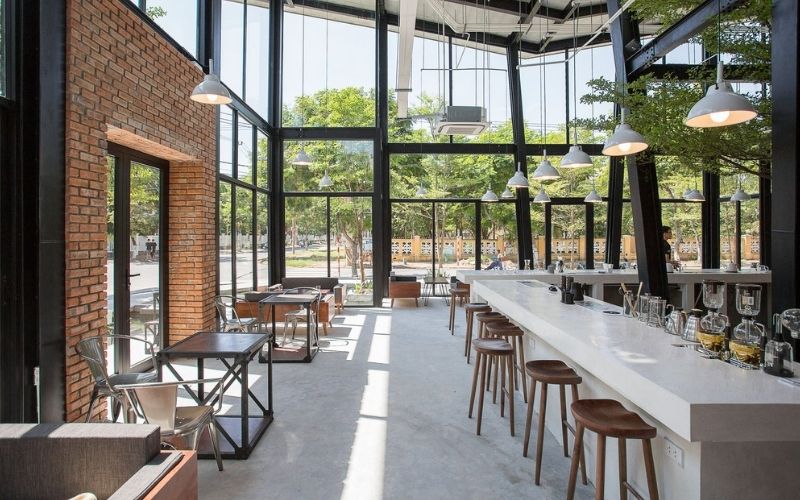 Tổng hợp các mẫu thiết kế quán cà phê hiện đại tại Đà Nẵng đẹp ấn tượng dễ viral