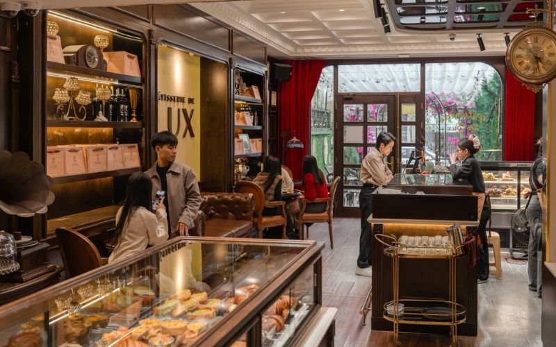 Thiết kế quán cafe bánh ngọt Pâtisserie De Lux